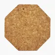 Octagon Cork Coaster — view 4