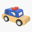 Wooden Police Car