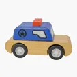 Wooden Police Car — view 4