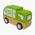Wooden Recycling Truck — view 2