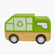 Wooden Recycling Truck — view 5
