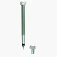 Silver Nut & Bolt Ballpoint Pen — view 2