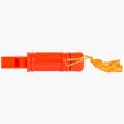 Orange Survival Tube with Whistle, Compass, and String — view 6