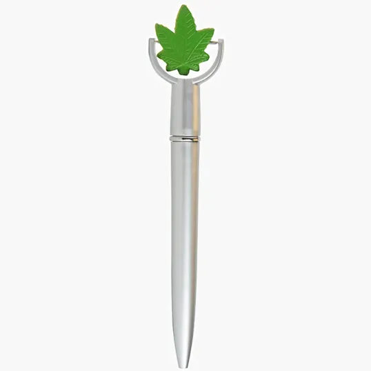 Cannabis Leaf Squeeze Top Ballpoint Pen — view 2
