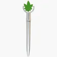 Cannabis Leaf Squeeze Top Ballpoint Pen — view 2