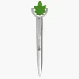 Cannabis Leaf Squeeze Top Ballpoint Pen