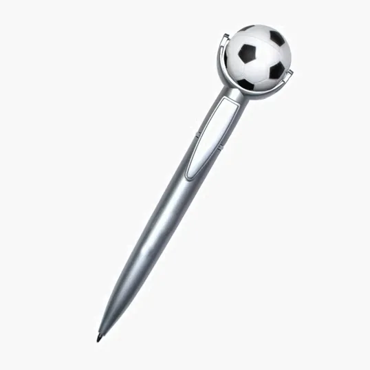Soccer Ball Squeeze Top Ballpoint Pen — view 2