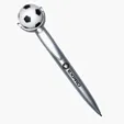 Soccer Ball Squeeze Top Ballpoint Pen