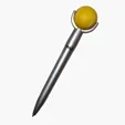 Tennis Ball Squeeze Top Ballpoint Pen — view 2