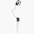 Pop Top Soccer Ballpoint Pen — view 4