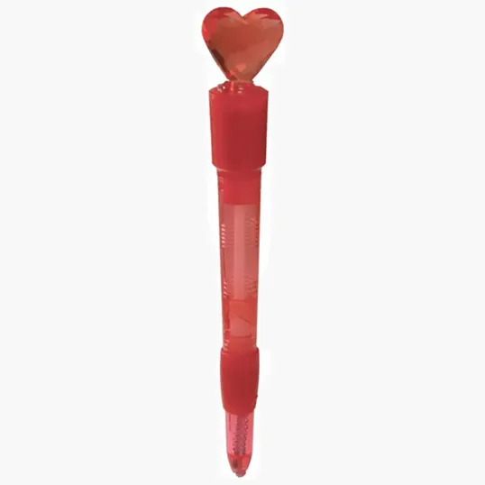 Light Up Heart Ballpoint Pen — view 2