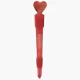 Light Up Heart Ballpoint Pen — view 2