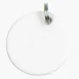 Round Key Tag Keyring, 1" x 1" — view 2
