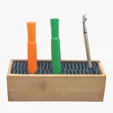 Everything Holder Big Wooden Desk Organizer