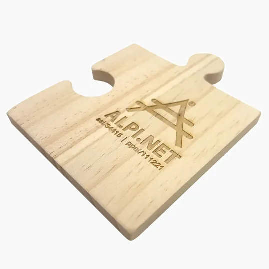 Puzzle Piece Wooden Coaster — view 2