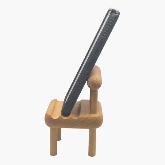 Wooden Chair Phone Holder — view 3