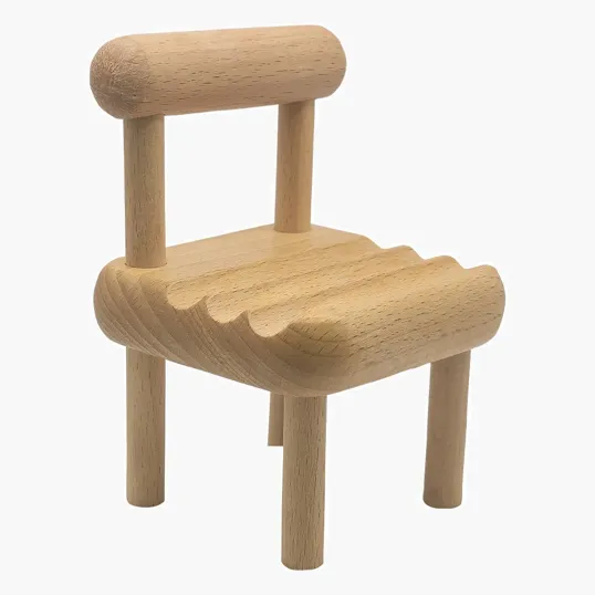 Wooden Chair Phone Holder — view 4