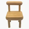 Wooden Chair Phone Holder — view 2
