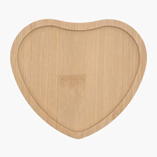 Heart Wooden Coaster — view 2