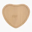 Heart Wooden Coaster — view 2
