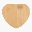 Heart Wooden Coaster — view 3