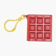 Travel Tic-Tac-Toe Game with Keyring