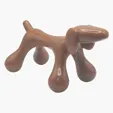 Dog Shaped Plastic Massager, 6 Inch