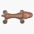 Dog Shaped Plastic Massager, 6 Inch — view 2