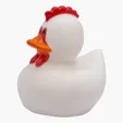 Mini Chicken Duck Rubber Toy
