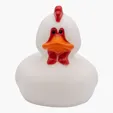 Mini Chicken Duck Rubber Toy — view 2