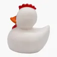 Mini Chicken Duck Rubber Toy — view 4