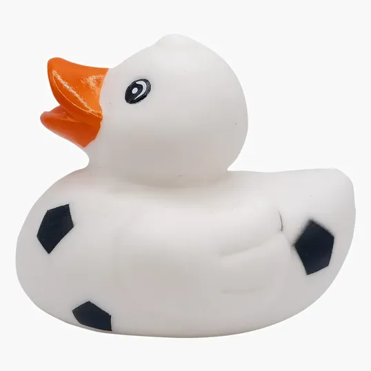 Mini Soccer Duck Rubber Duck — view 4