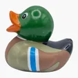 Mini Mallard Duck Rubber Duck — view 4