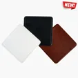 Faux Leather Square Coaster — view 2