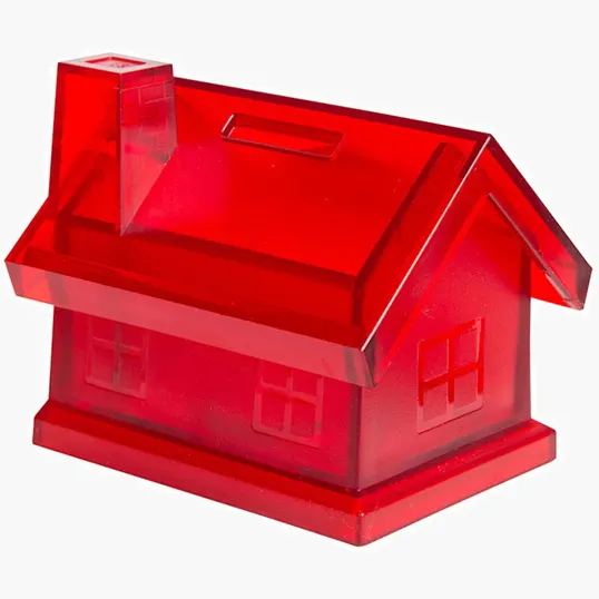 Red House Coin Bank — view 3