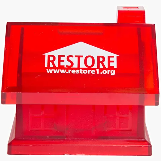 Red House Coin Bank — view 2