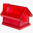 Red House Coin Bank — view 3