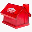 Red House Coin Bank