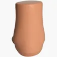 Foot-Shaped Stress Reliever, Polyurethane Foam — view 2