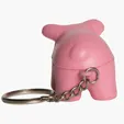 Pig Keyring Stress Reliever — view 3
