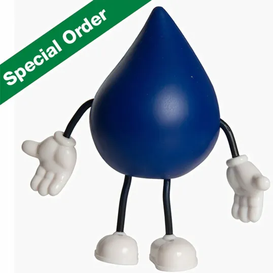 Blue Drop Bendy Stress Reliever — view 2