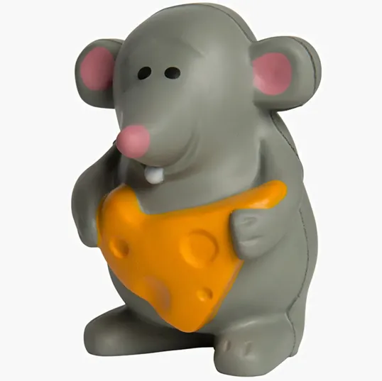 Mouse with Cheese Stress Reliever — view 2