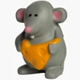 Mouse with Cheese Stress Reliever — view 2