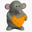 Mouse with Cheese Stress Reliever — view 3