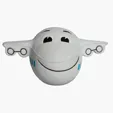 Mini Airplane Smile Stress Reliever — view 3