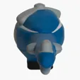 Helicopter Stress Reliever, 5.5 in. Polyurethane Foam Squeeze Toy — view 3