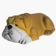 Dog Lying Down Stress Reliever — view 3