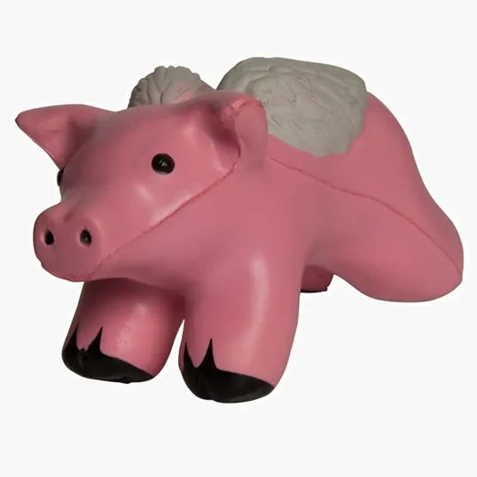 Flying Pig with Wings Stress Reliever — view 2