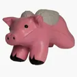 Flying Pig with Wings Stress Reliever — view 2