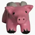 Flying Pig with Wings Stress Reliever — view 3
